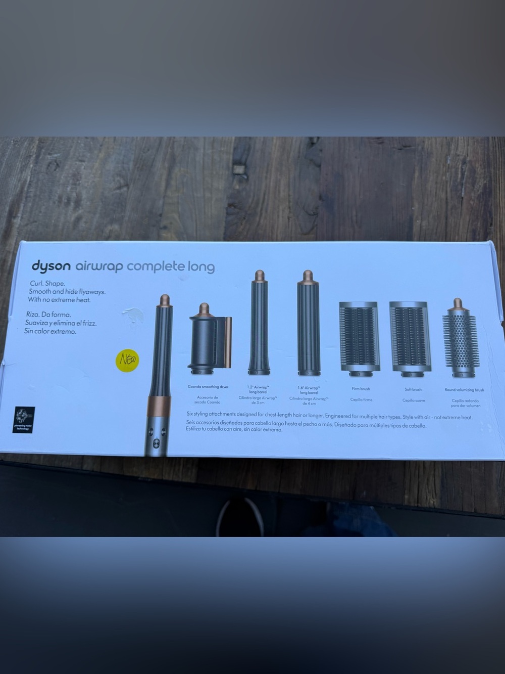 New with box Dyson Style Multi-Head Hot Air Styler - Silver & Copper